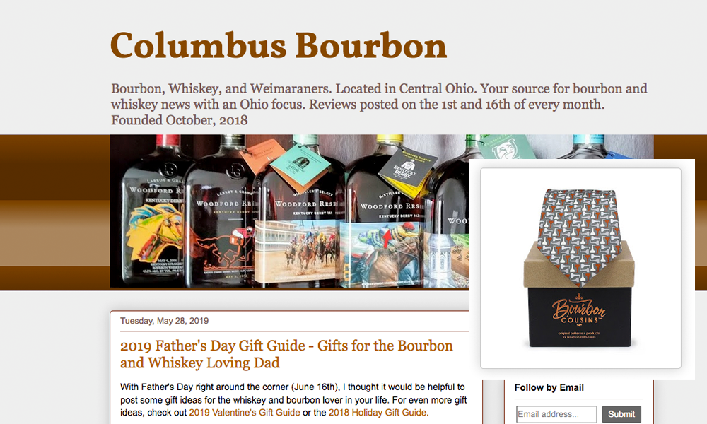 Columbus Bourbon- 2019 Father's Day Gift Guide for the Bourbon and Whiskey Loving Dad