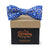 Bourbon Fest© Bow Tie | Royal  Blue + Gray on gift box