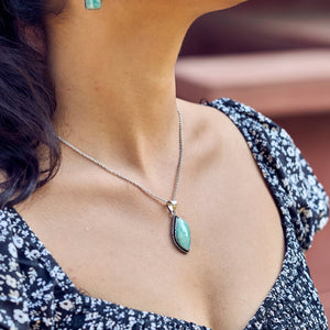 Handcrafted Amazonite Stone Necklace