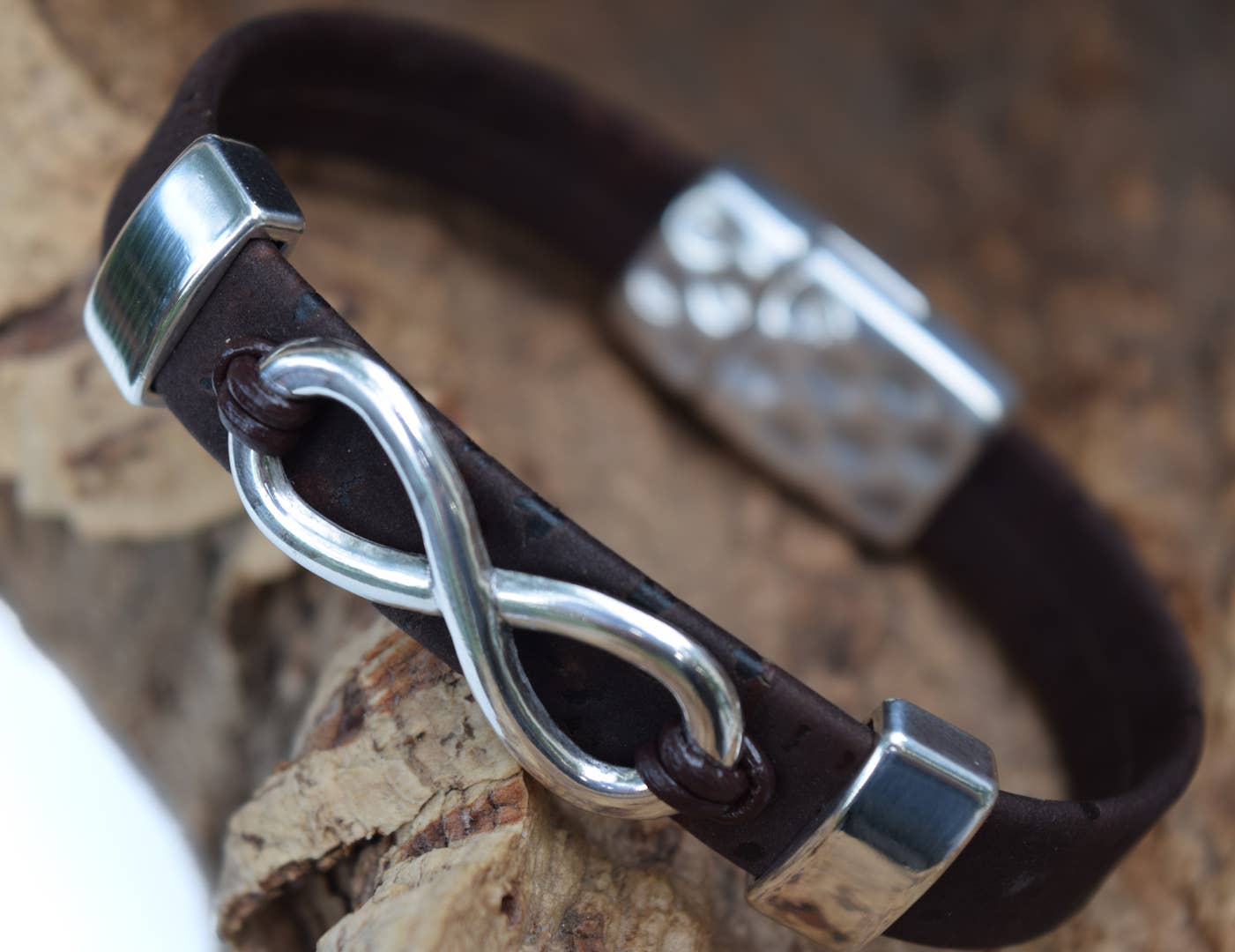 Cork Infinity Bracelet