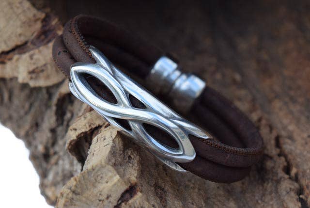 Cork Rope Infinity Bracelet