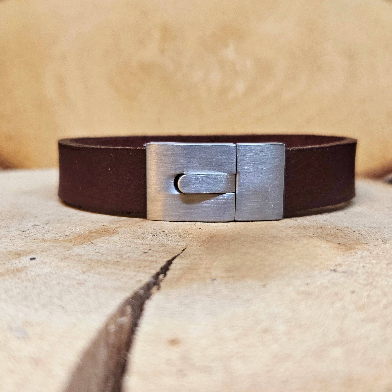 Men's Leather Cuff Bracelet- Leather Collection