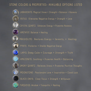 Crystal Tassel Necklace on Adjustable Gunmetal Chain