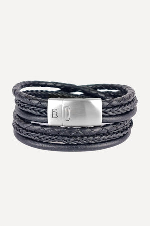 Leather Bracelet Bonacci - Black