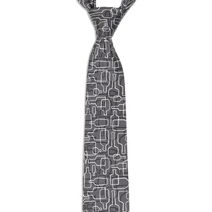 Bourbon Days© Necktie | Gray + Black