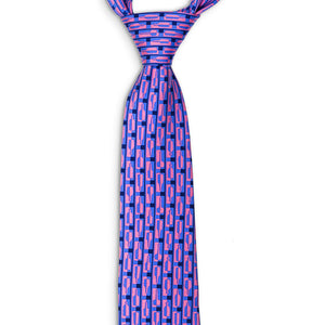 Bourbon Row© Necktie | Navy + Pink