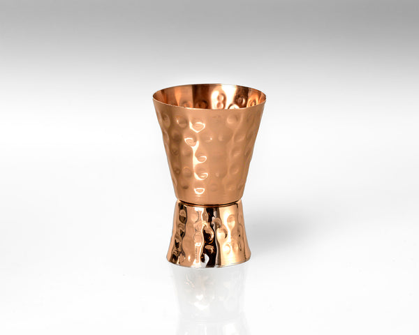Jigger: 1-2oz Hammered Copper for Moscow Mules by Copper Mug Co.