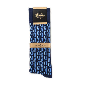 Bourbon Row© Socks | 3-pack | Navy + Bahama Blue