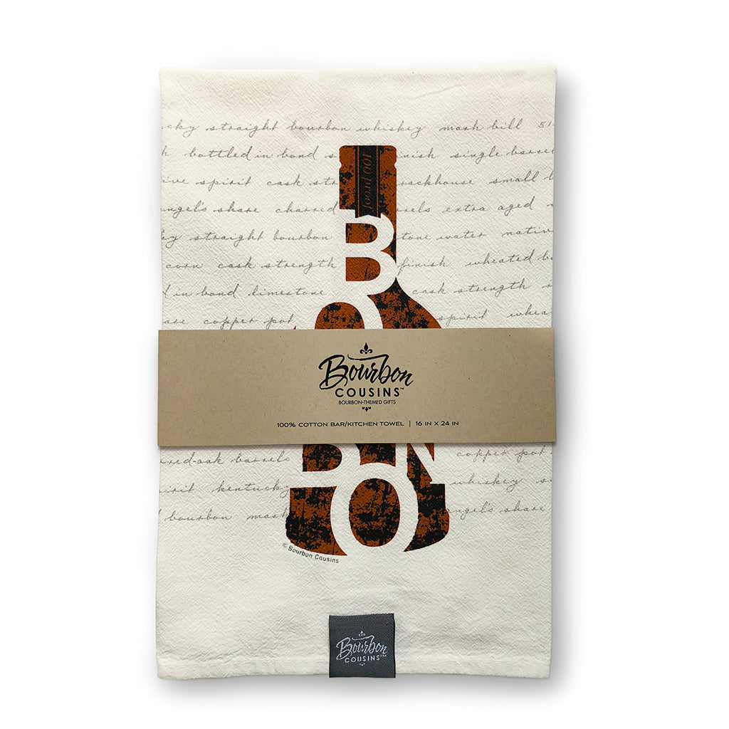 “Bourbon in a Bottle” Bar/Kitchen Towel | 2-Pack