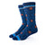 Barrel Pick© Socks | Navy +  Brown + Bright Blue