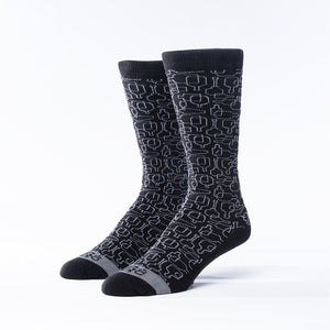 Bourbon Days Tie + Sock Gift Set | Gray + Black