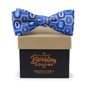 Bourbon Fest© Bow Tie | Royal  Blue + Gray on gift box