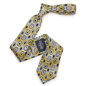 Bourbon Fest Tie + Sock Gift Set | Gold + Gray