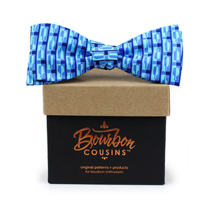 Bourbon Row© Bow Tie | Navy + Arctic Blue on gift box