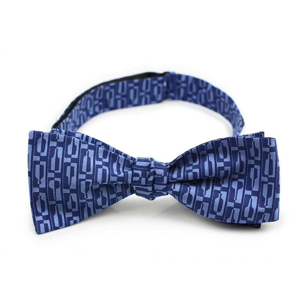 Bourbon Row© Bow Tie  Navy + Chambray Blue - Bourbon Cousins