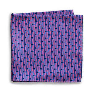 Bourbon Row© Pocket Square | 2-Pack | Navy + Pink