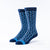 Bourbon Row© Socks | Navy + Bahama Blue
