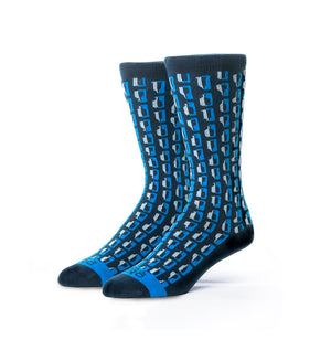Bourbon Row© Socks | Navy + Blue
