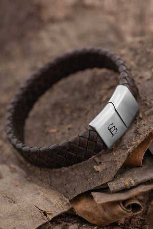 Leather Bracelet Preston - Brown