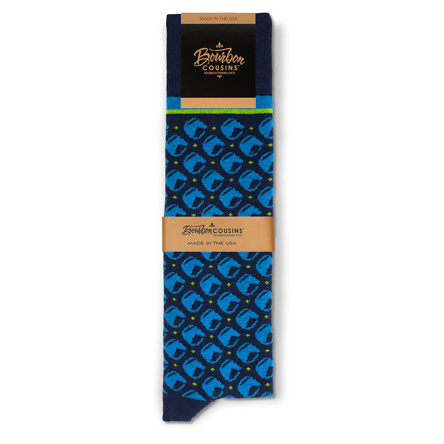 Race Horses© Socks | 3-pack | Navy + Lime