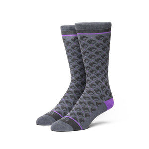 Race Horses© Socks | 3-pack | Gray + Purple