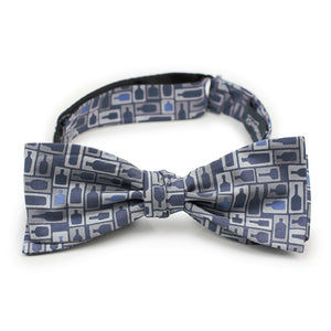 Retro Bourbon  Bow Tie + Sock Gift Set | Navy + Gray