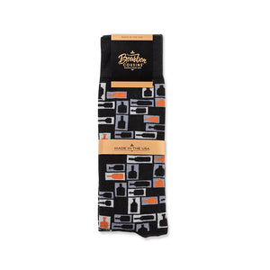 Retro Bourbon© Socks | 3-pack | Black + Copper