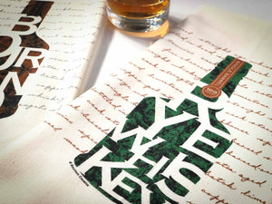 Rye Whiskey Lovers Bar Towel + Copper Jigger Gift Set
